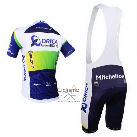 Orica Verdeedge Ropa Ciclismo Culotte Corto 2013 Mangas Cortas Azul
